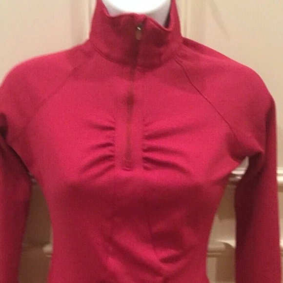 Alpine Design Fleece Women's Pullover Size XS Cranberry 1/4 Zip Long Sleeve - Picture 2 of 12